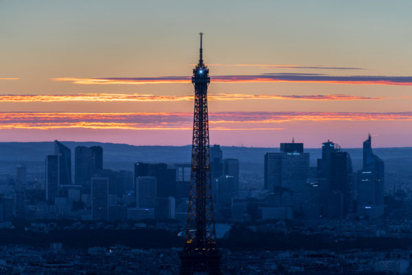 La tour eiffel vue depuis la tour Montparnasse